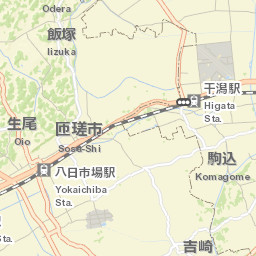 Sōsa-shi Street Map