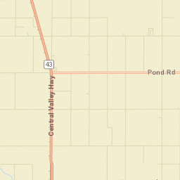 Pond California Street Map