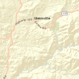 Glennville California Street Map
