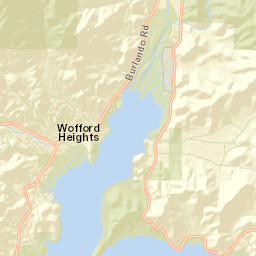 Wofford Heights California Street Map
