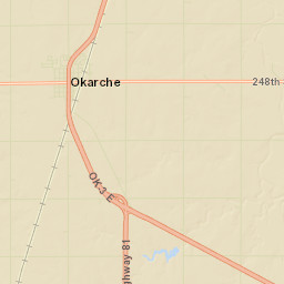 Okarche Street Map