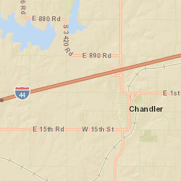 1501-1699 East Highway 66, Chandler, OK Street Map