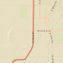 1502-1516 S 54th Street West Muskogee Street Map