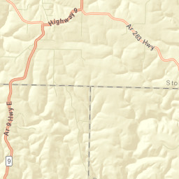 Rushing Arkansas Street Map