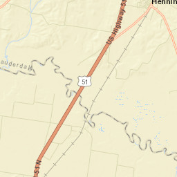 Rialto Tennessee Street Map