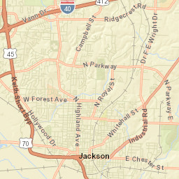 Westwood Gardens Tennessee Street Map