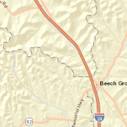 Webbs Jungle Tennessee Street Map