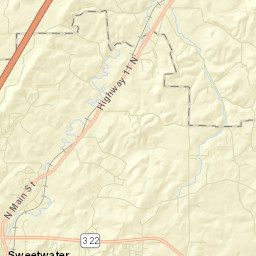 Old Sweetwater Tennessee Street Map
