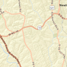 Catawba County Street Map