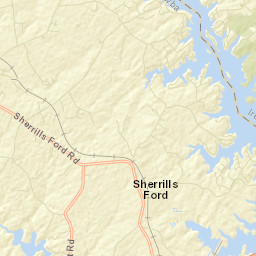 Sherrills Ford Street Map
