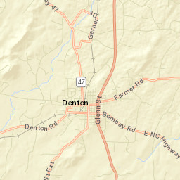 Denton Street Map