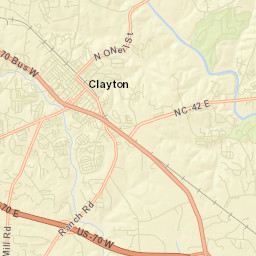 Clayton Street Map