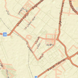 Ahmadabad-E Mostowfi Street Map