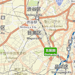 Meguro-ku Street Map