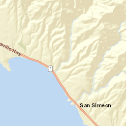 San Simeon California Street Map