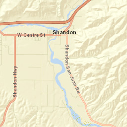 Shandon California Street Map