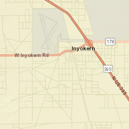 Inyokern California Street Map