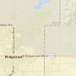 Ridgecrest California Street Map