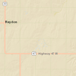 Highway 30, Black Kettle National Grassland Street Map