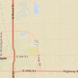 201-299 Oklahoma 56, Okmulgee, OK Street Map