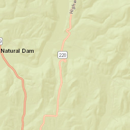 Natural Dam Arkansas Street Map