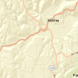 Shirley Arkansas Street Map