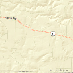 Floral Arkansas Street Map