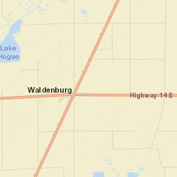 Waldenburg Arkansas Street Map