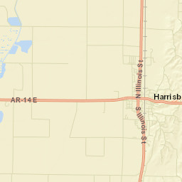 Harrisburg Arkansas Street Map