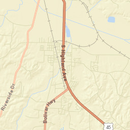 Malesus Tennessee Street Map