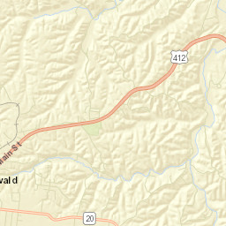 Blondy Tennessee Street Map