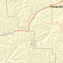 4216-4296 Hampshire Pike, Hampshire, TN Street Map