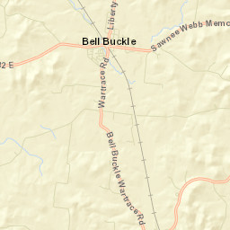 Bell Buckle Tennessee Street Map