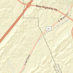 Wood Tennessee Street Map