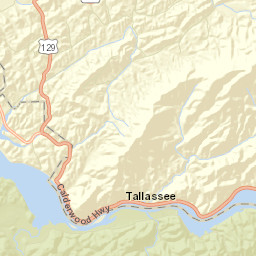 Tallassee Tennessee Street Map