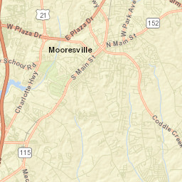 Mooresville Street Map