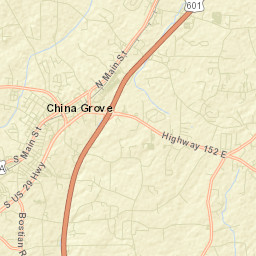 299 East Church Street, China Grove, NC Street Map