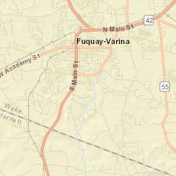 Fuquay-Varina Street Map