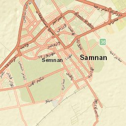 Semnan Street Map