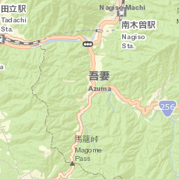 Nagiso Street Map