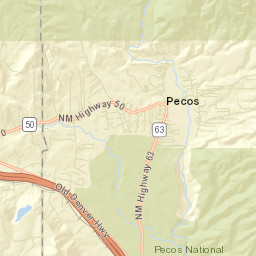 Pecos Street Map
