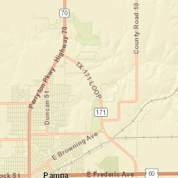 Pampa Street Map