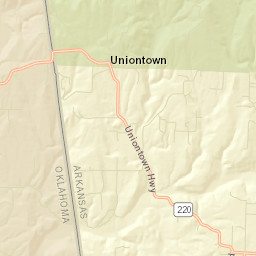 Uniontown Arkansas Street Map