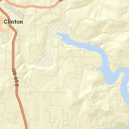 Clinton Arkansas Street Map