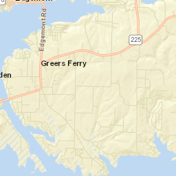 Lone Pine Arkansas Street Map