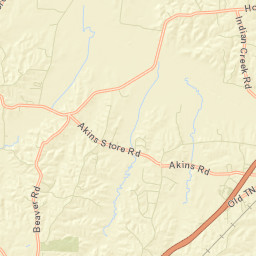 Beaver Tennessee Street Map