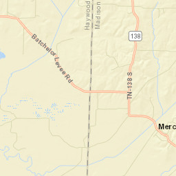 Mercer Tennessee Street Map