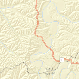 Flat Woods Tennessee Street Map