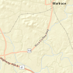 Wartrace Tennessee Street Map