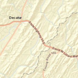 Decatur Tennessee Street Map